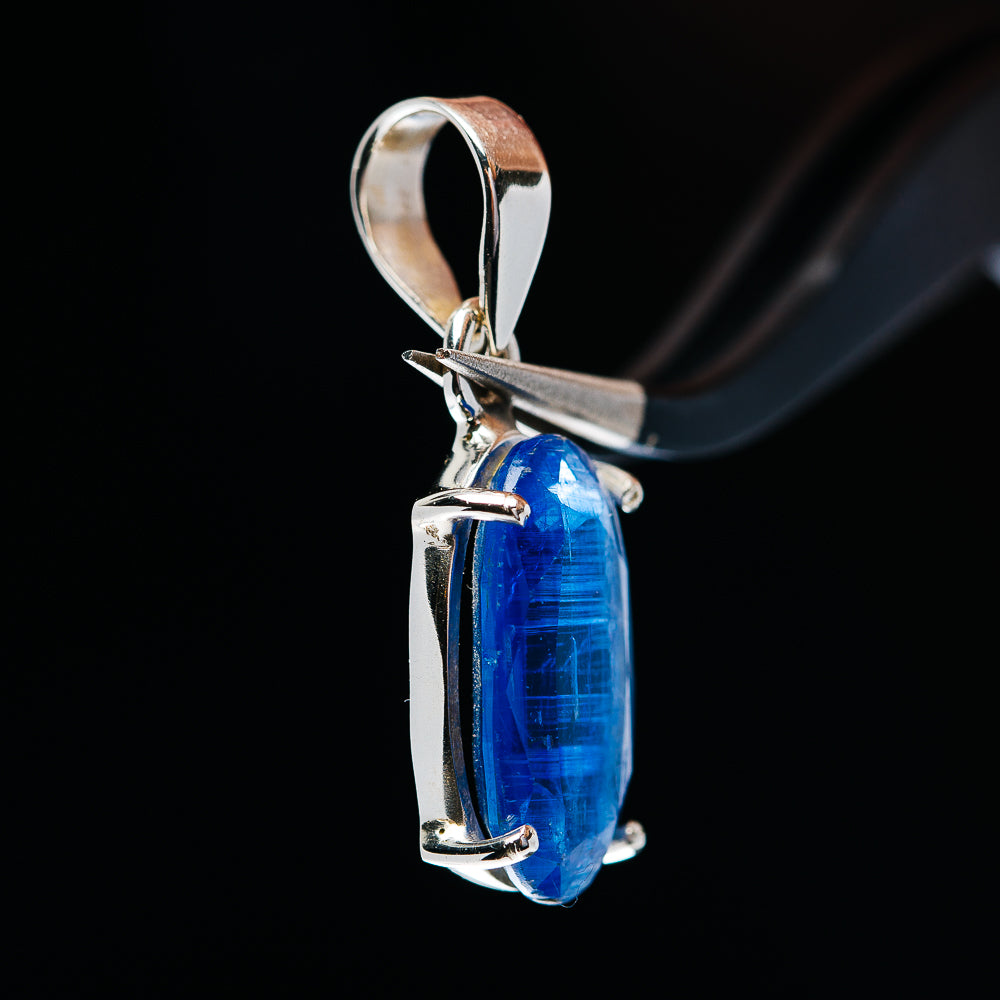 6.76ct Faceted Kyanite Pendant 1" (.925 Sterling Silver)