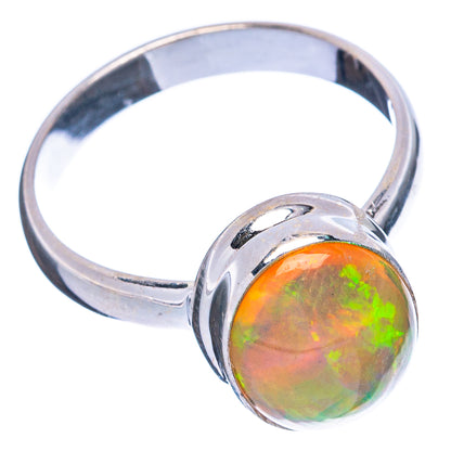 Large Rare Ethiopian Opal Ring Size 8.75 (925 Sterling Silver) R4996