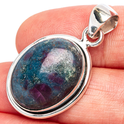 Ruby Kyanite Pendants 1 3/8" (925 Sterling Silver) P42381