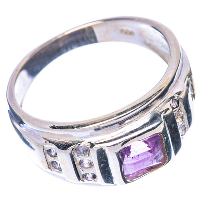 Faceted Amethyst Ring Size 8.75 (925 Sterling Silver) R1461