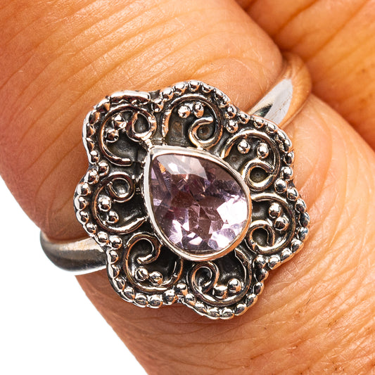 Amethyst Ring Size 7.25 (.925 Sterling Silver)