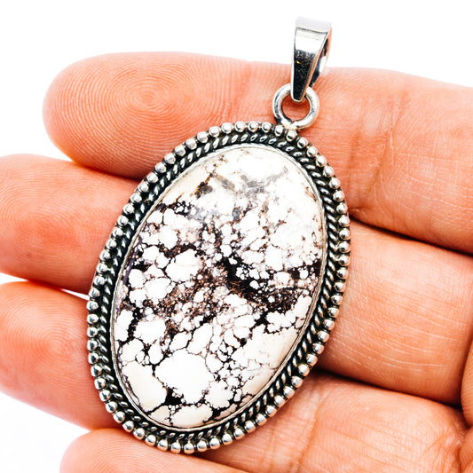 Wild Horse Jasper Pendant 2 1/4" (.925 Sterling Silver)