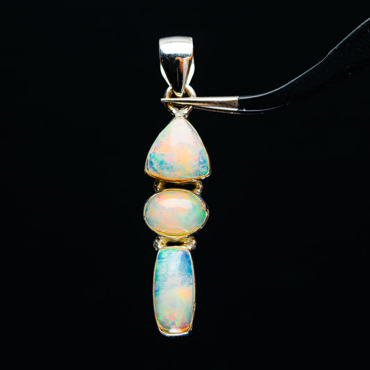 Premium Ethiopian Opal Pendant 1 5/8" (.925 Sterling Silver)