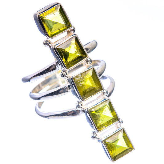 Large Peridot Ring Size 7.75 (925 Sterling Silver) RING143475