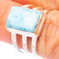 Larimar Ring Size 5.75 (925 Sterling Silver) R1700