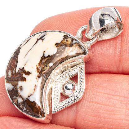 Wild Horse Jasper Pendant 1 1/4" (925 Sterling Silver) P40354