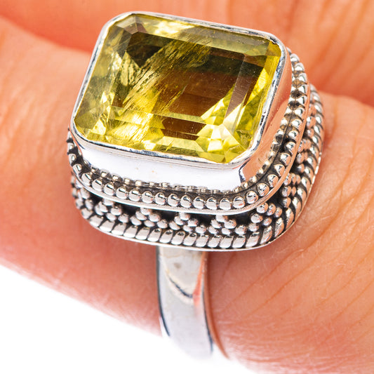 Faceted Citrine Ring Size 6.75 (925 Sterling Silver) R144600
