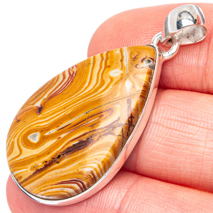 Mookaite Pendant 1 5/8" (925 Sterling Silver) P42229