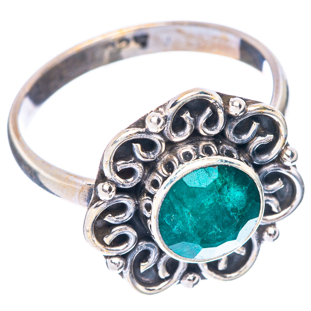 Green Sillimanite Ring Size 6.5 (925 Sterling Silver) R5655