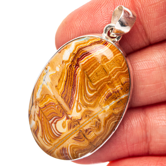 Rolling Hills Dolomite Pendant 1 3/4" (.925 Sterling Silver)