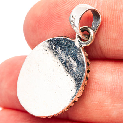 Aurora Opal Pendant 1 1/4" (.925 Sterling Silver)