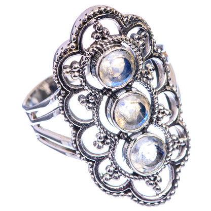 Rainbow Moonstone Ring Size 10 (925 Sterling Silver) RING143297
