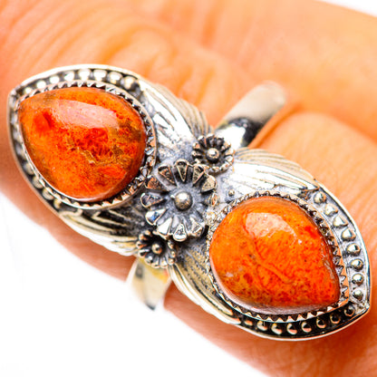 Sponge Coral 925 Sterling Silver Ring Size 7.5 (925 Sterling Silver) RING139587