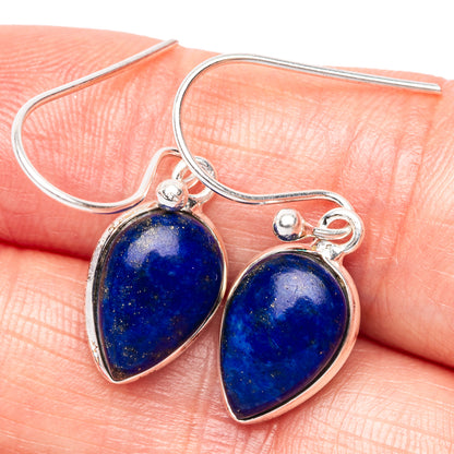 Lapis Lazuli Dainty Earrings 1 1/8" (925 Sterling Silver) E2035
