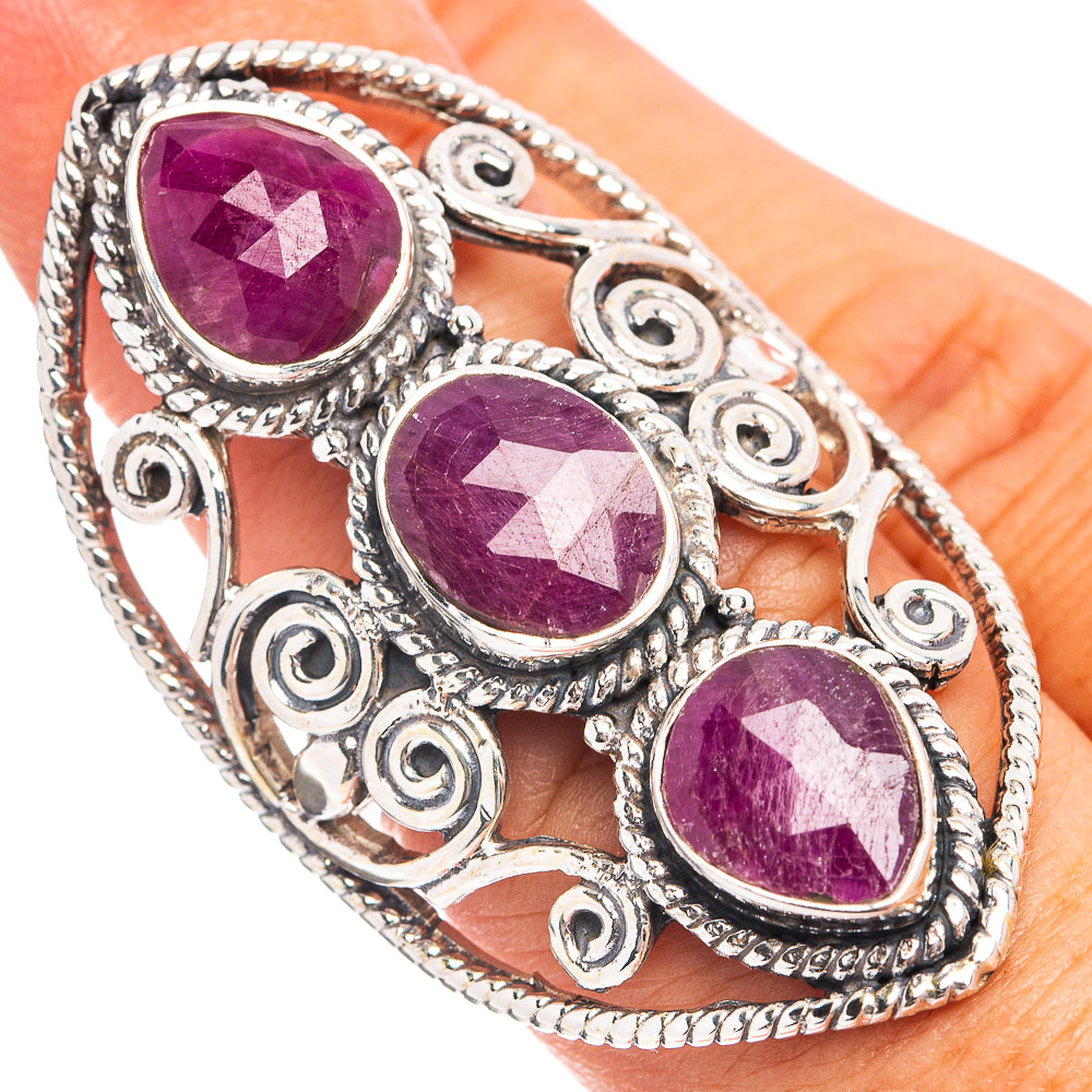 Signature Ruby Ring Size 6.5 (.925 Sterling Silver)