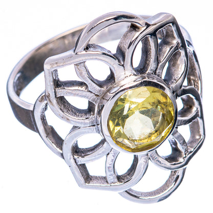 Faceted Citrine Ring Size 7.5 (925 Sterling Silver) R3060