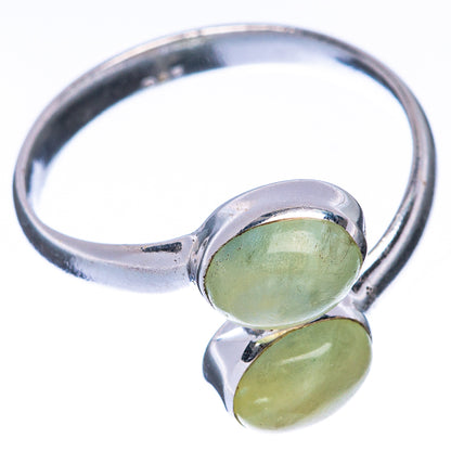 Prehnite Dainty Ring Size 7 Adjustable (925 Sterling Silver) R5700