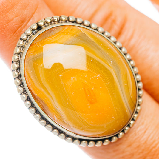 Lake Superior Agate Ring Size 7 (German Silver)
