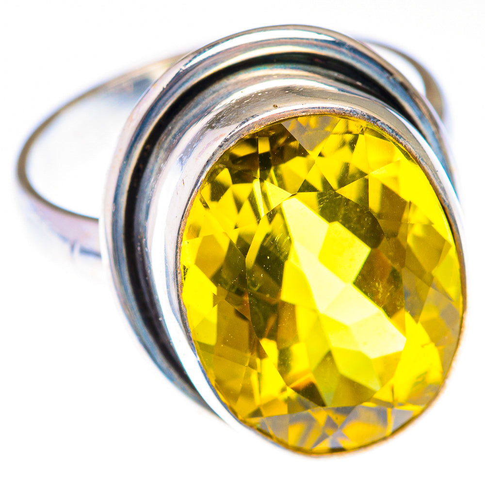 Faceted Citrine Ring Size 7.5 (925 Sterling Silver) RING139936