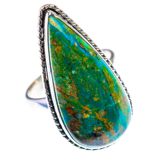 Large Peruvian Opal Ring Size 8.5 (925 Sterling Silver) RING140021