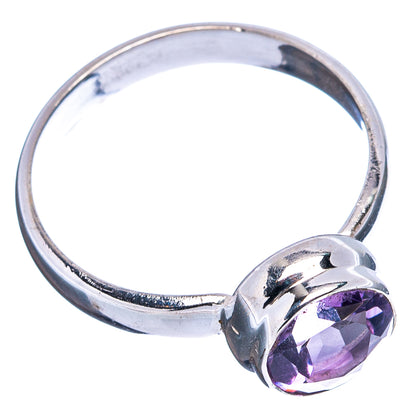 Faceted Amethyst Ring Size 8.75 (.925 Sterling Silver)