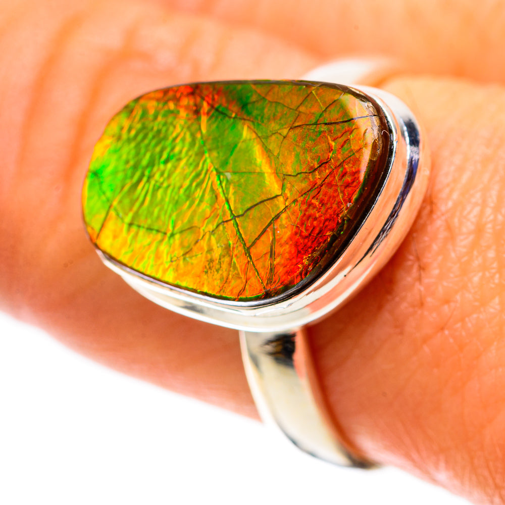 Canadian Ammolite Ring Size 9 (925 Sterling Silver) RING138566
