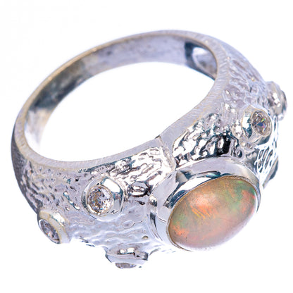 Rare Ethiopian Opal Ring Size 7.75 (925 Sterling Silver) R146042