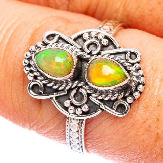 Rare  Ethiopian Opal Ring Size 8.25 (925 Sterling Silver) R3704