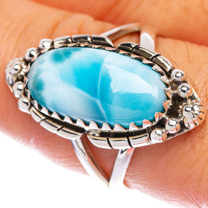 Larimar Ring Size 8.75 (925 Sterling Silver) R144730