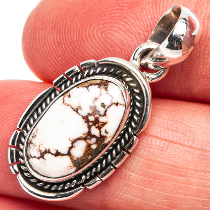 Wild Horse Jasper Pendant 1 1/4" (.925 Sterling Silver)