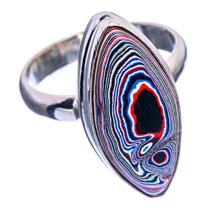 Fordite Ring Size 8.5 (925 Sterling Silver) R142457