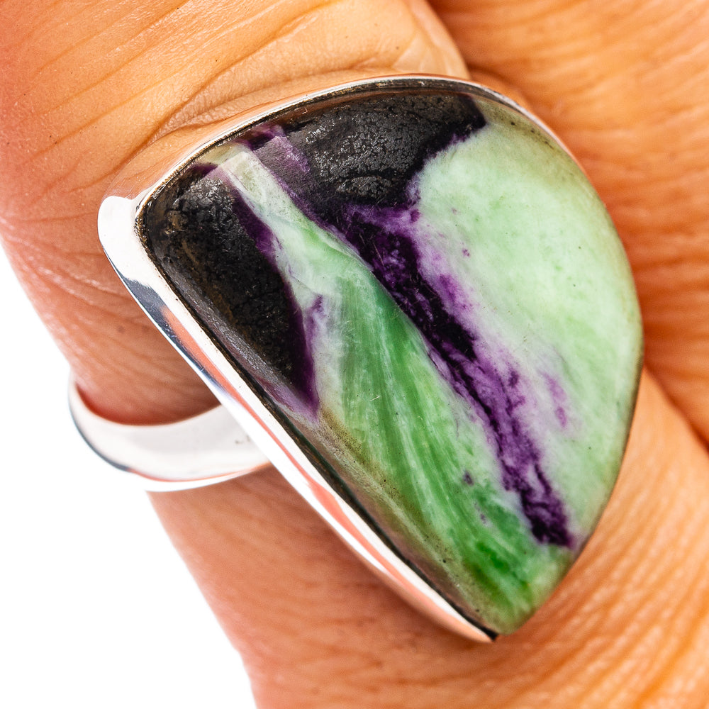 Premium Kammererite Ring Size 9 Adjustable (.925 Sterling Silver)