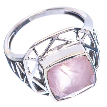 Rose Quartz Ring Size 6.75 (925 Sterling Silver) R4833