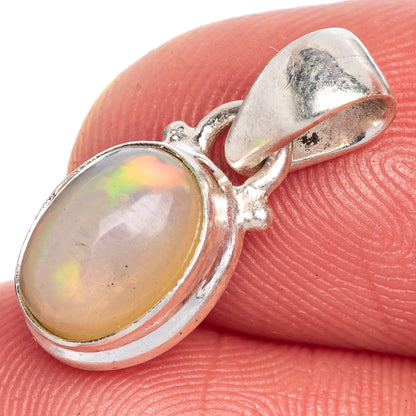 Rare Ethiopian Opal Pendant 3/4" (925 Sterling Silver) P40650