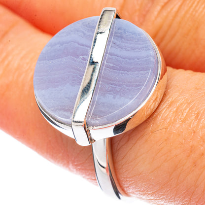 Asc Premium Blue Lace Agate Ring Size 8.75 (925 Sterling Silver) R3527