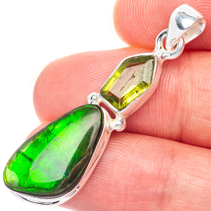 Canadian Ammolite Pendant 1 5/8" (925 Sterling Silver) PD39865