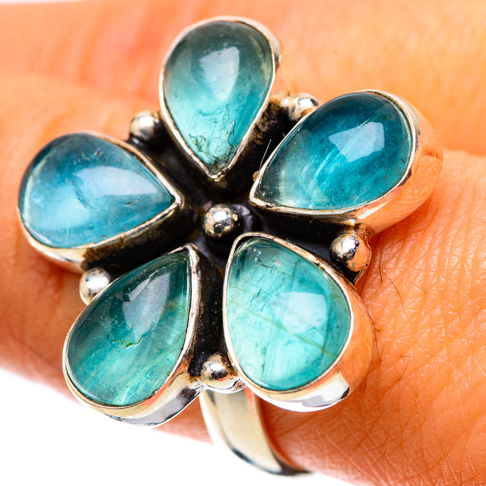 Blue Fluorite Ring Size 8.25 (925 Sterling Silver) RING138540