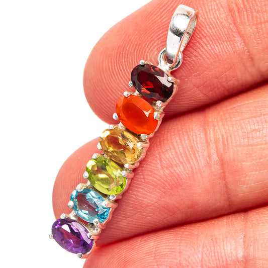 Chakra Pendant 1 3/8" (.925 Sterling Silver)