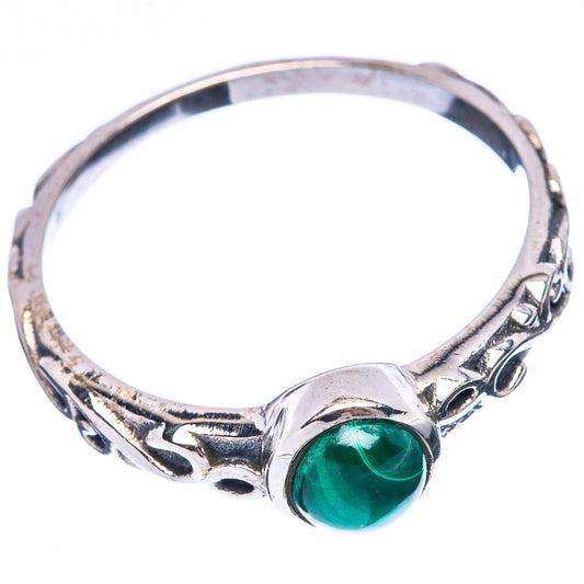 Malachite Ring Size 7.75 (925 Sterling Silver) R5527