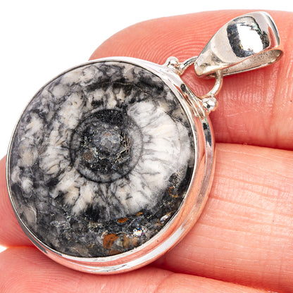 Pinolith Jasper Pendant 1 3/8" (925 Sterling Silver) P40449