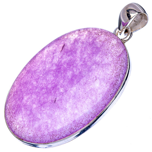 Purple Chalcedony Pendant 1 3/4" (925 Sterling Silver) P42872