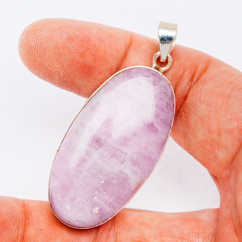 Premium Kunzite Pendant 2 1/8" (.925 Sterling Silver)