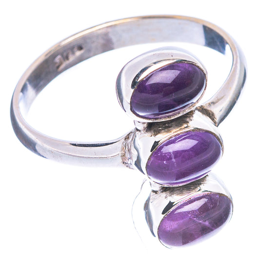 Amethyst Dainty Ring Size 8.25 (925 Sterling Silver) R5274