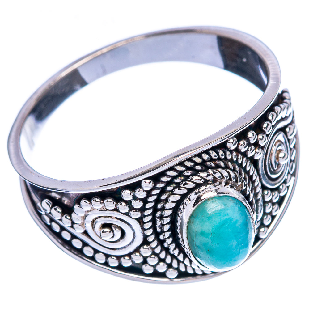 Rare Larimar Ring Size 9 (925 Sterling Silver) R146426