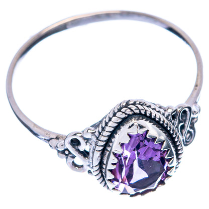 Faceted Amethyst Dainty Ring Size 8 (925 Sterling Silver) R145515