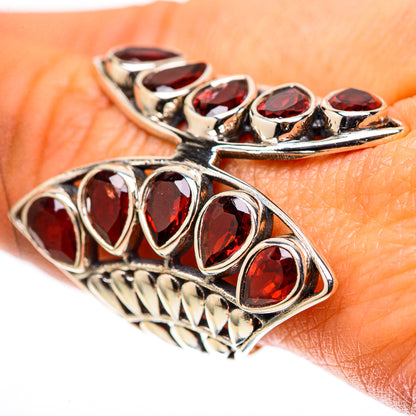 Large Garnet Ring Size 10 (925 Sterling Silver) RING138637