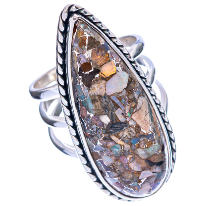 Large Brecciated Ethiopian Opal Ring Size 6 (925 Sterling Silver) R144511