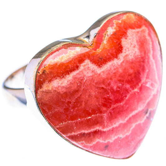Large Rhodochrosite Ring Size 8.25 (925 Sterling Silver) RING140030