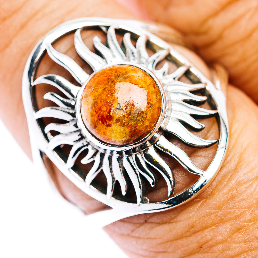 Sponge Coral Ring Size 9 (.925 Sterling Silver)