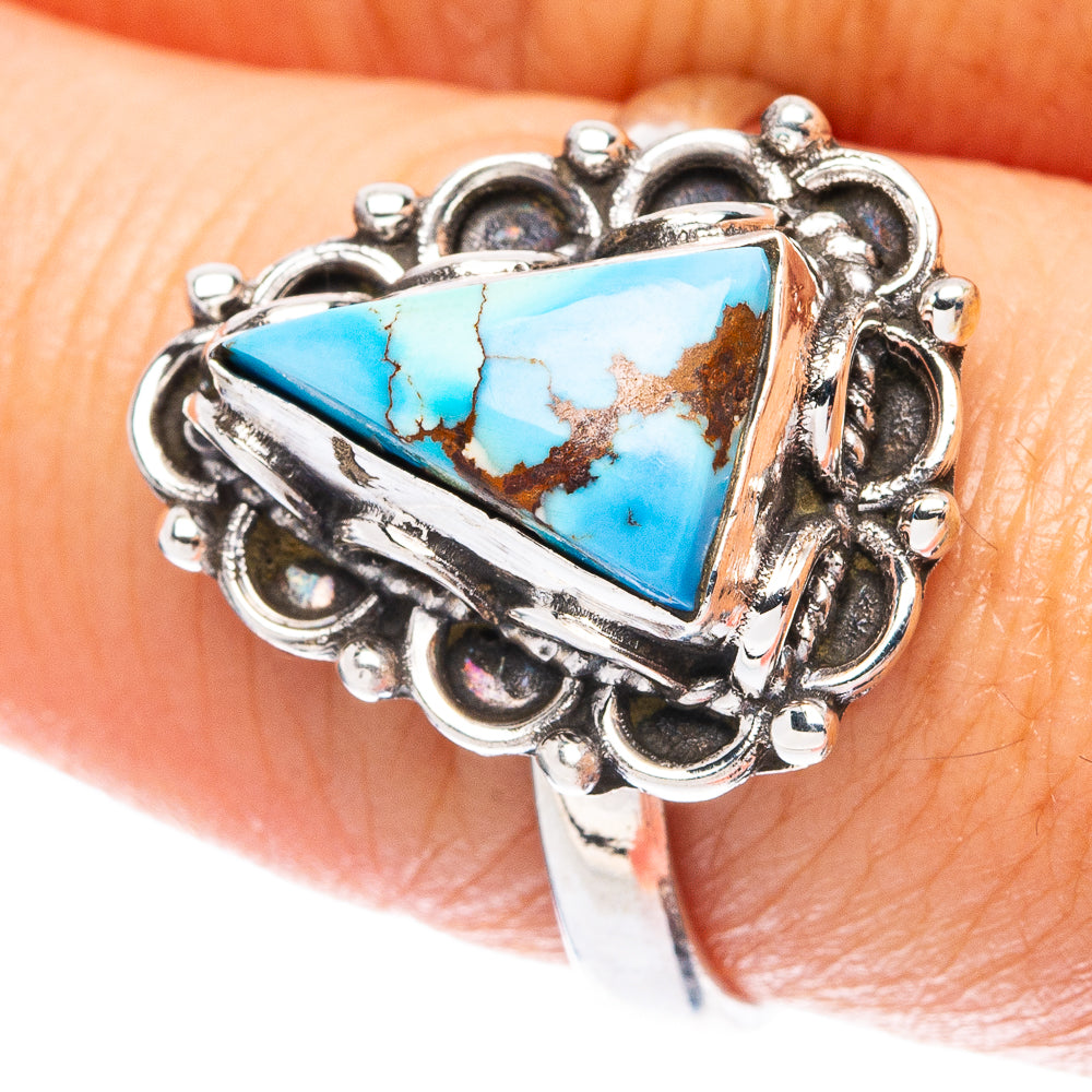 Rare Golden Hills Turquoise Ring Size 8.75 (925 Sterling Silver) R4869